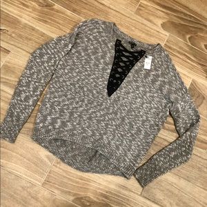 Express grey sweater